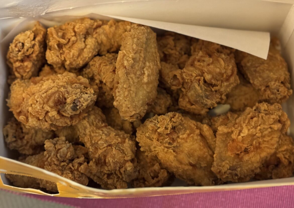 Toronto Pizza, Cyprus. Underrated wings and fried chicken. Ordered with sauce on the side as they get delivered better that way.