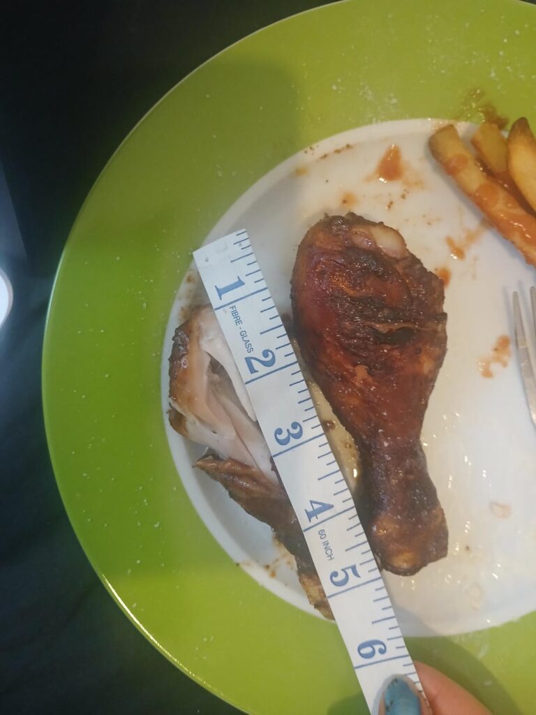 Calories in my chicken drumstick ?? (Swipe image)