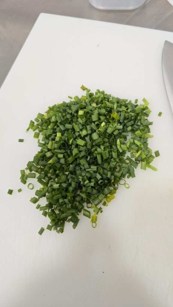 After months of wishing I was one of you guys! Here are my first chives, they already told me to make them thinner, I'm so happy.