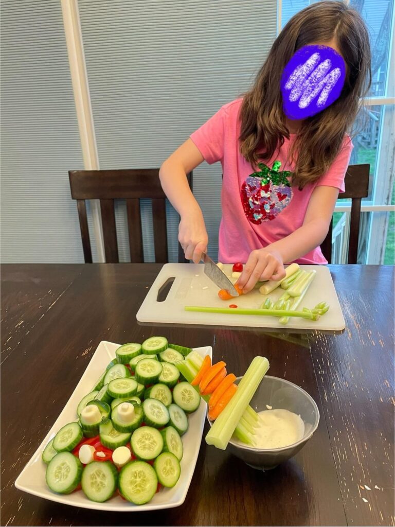 Veggie ramp critics, hear me out… my 8 year old understood the assignment.