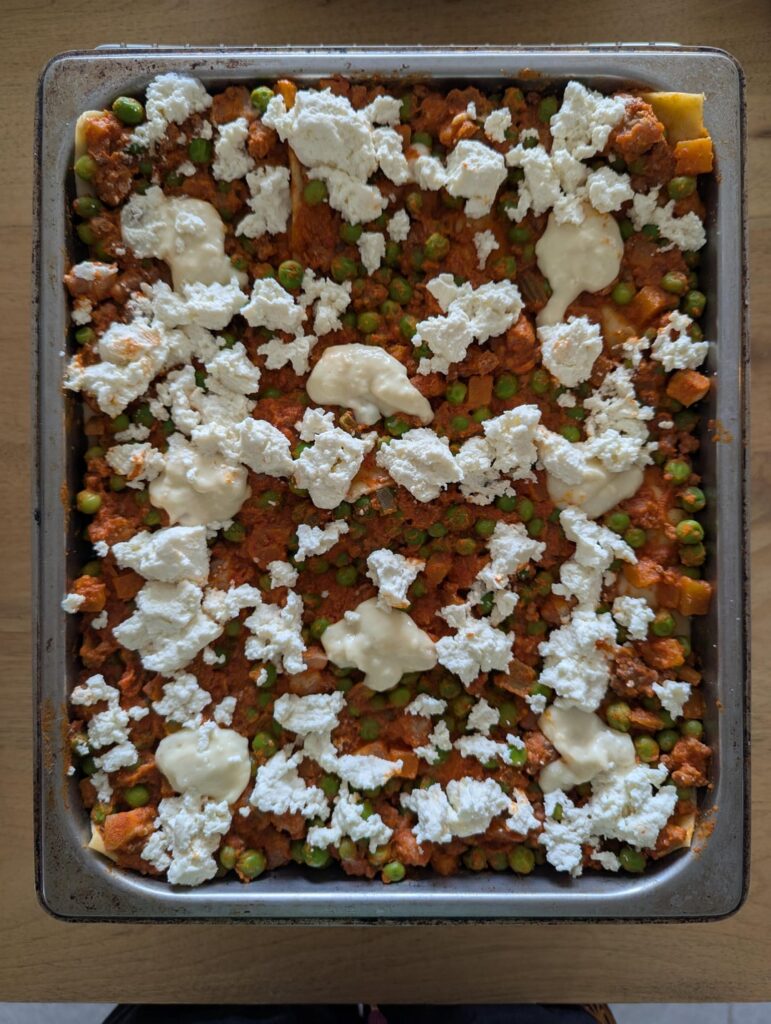 Lasagne "Siciliana" (not really but my Sicilian Nonna used to make it like this).