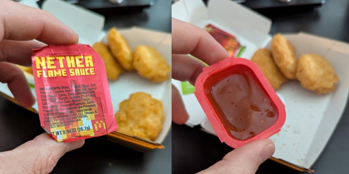 McDonalds Nether Flame Sauce Made My Tongue Numb- 4/10 McDonalds Nether Flame Sauce Made My Tongue Numb- 4/10