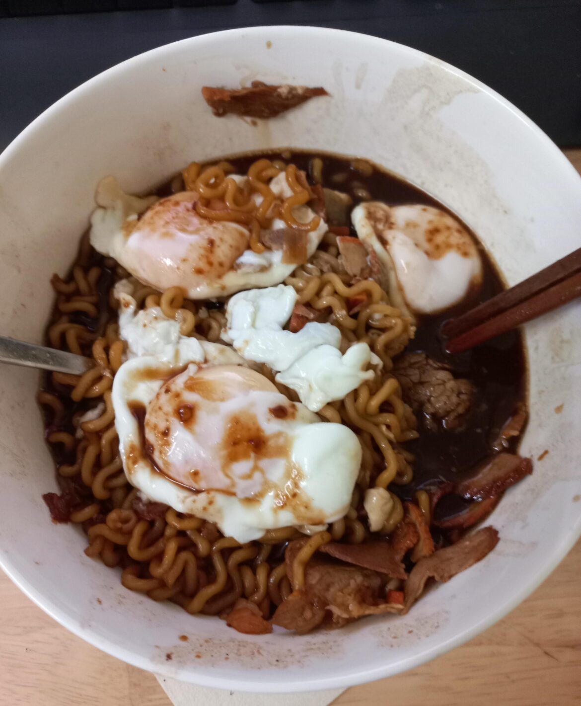 Behold: three eggs! In this economy!