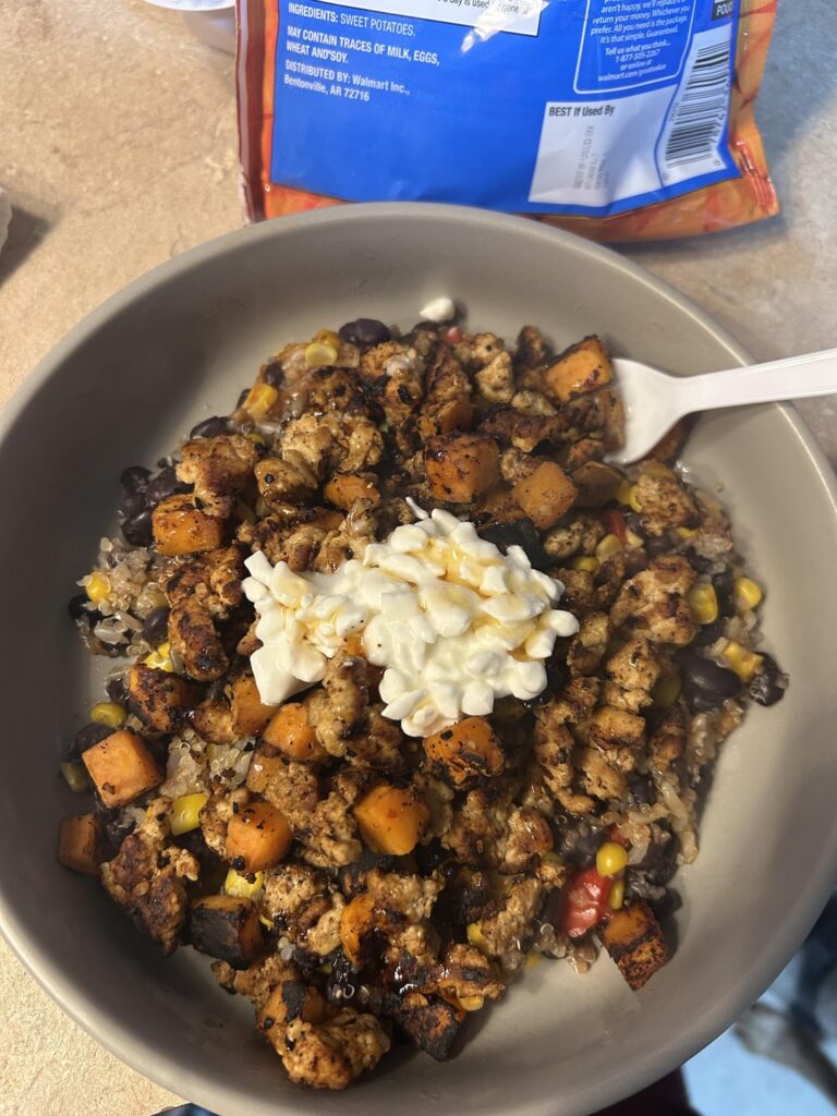 pretty much dog food but it was good