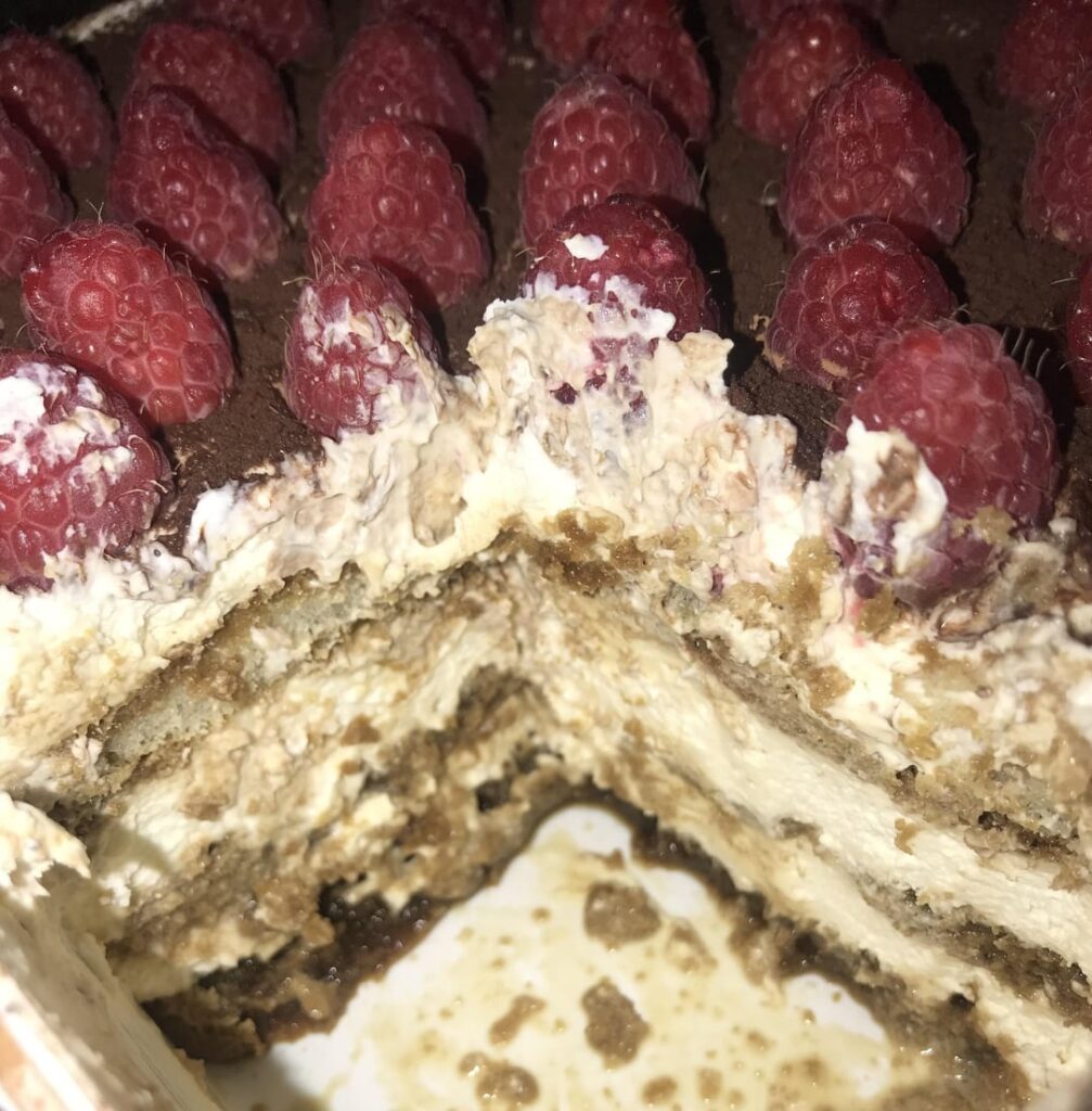 It’s my birthday! I made a raspberry tiramisu and raspberry macarons (first attempt at both!)