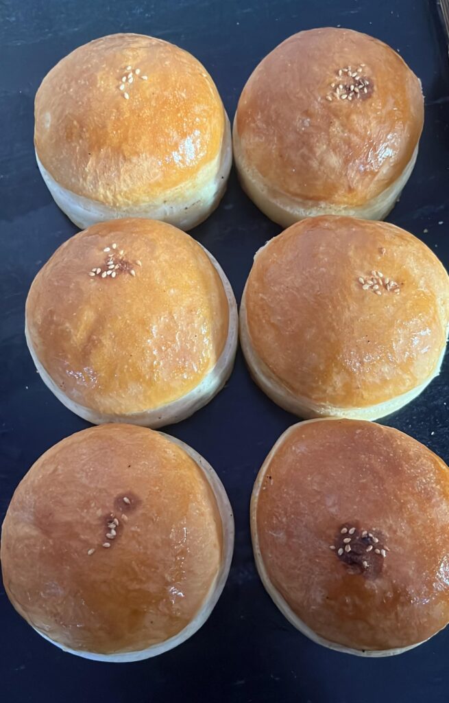 Homemade burger buns, the buns i used for chicken burgers yesterday