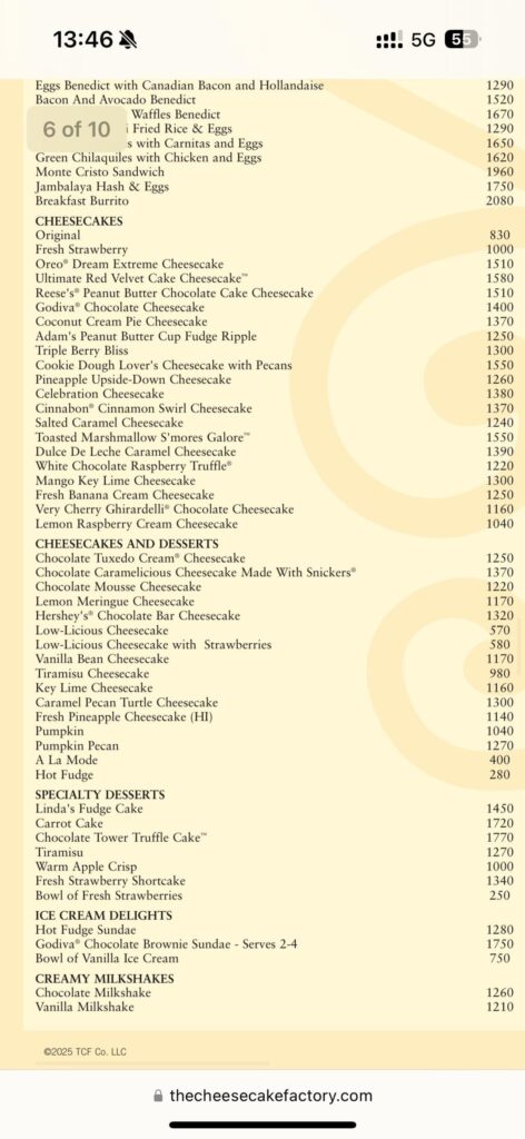 More calories in a salad than cheesecake?