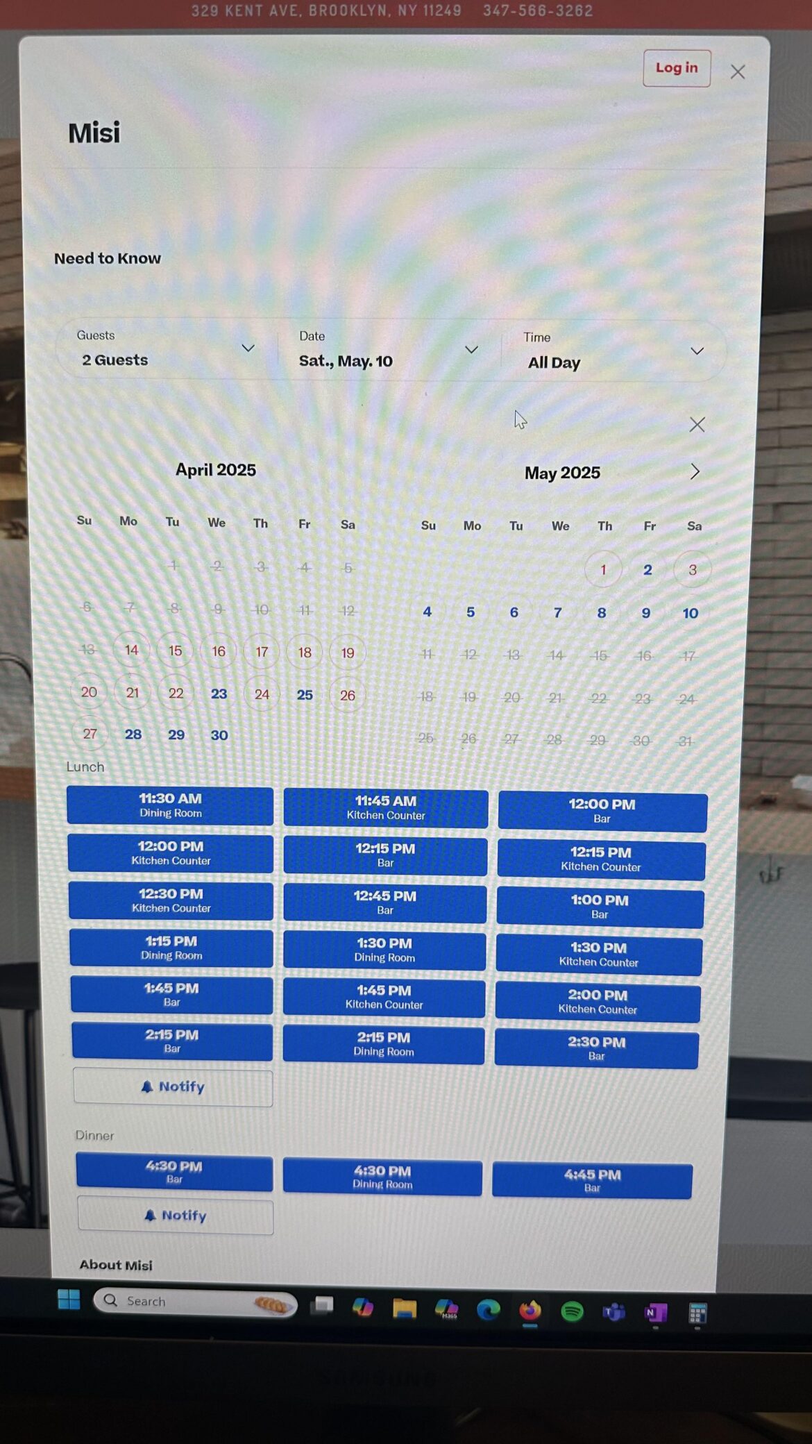 Does anyone here know how Misi’s reservation work?