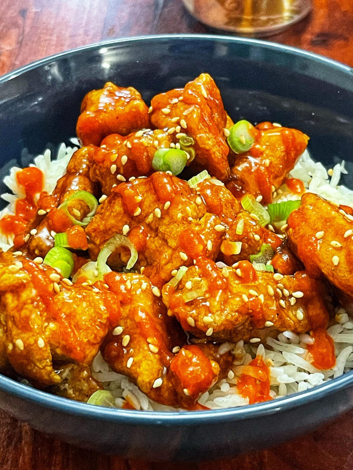 [homemade] Crispy honey ginger chicken