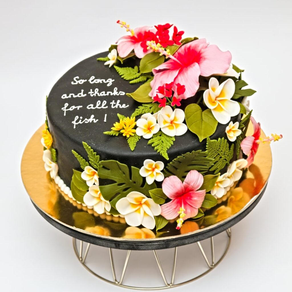 Black chocolate cake