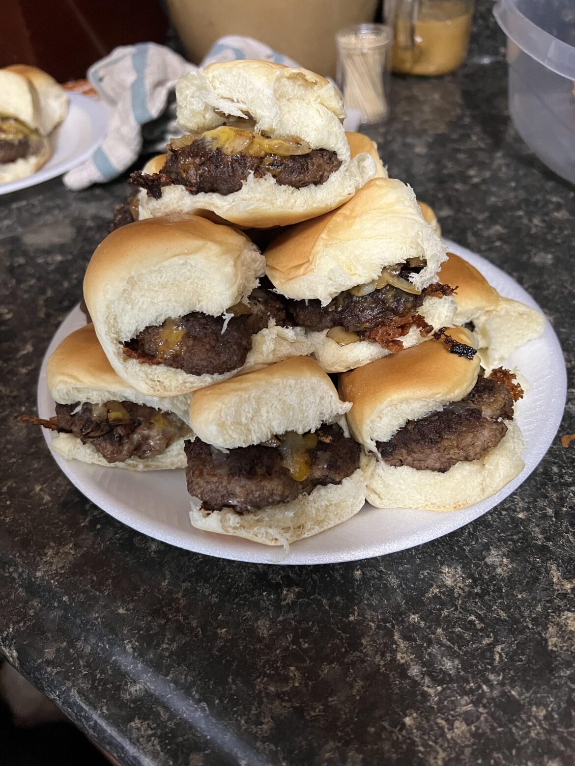 Felt like making sliders with Hawaiian rolls
