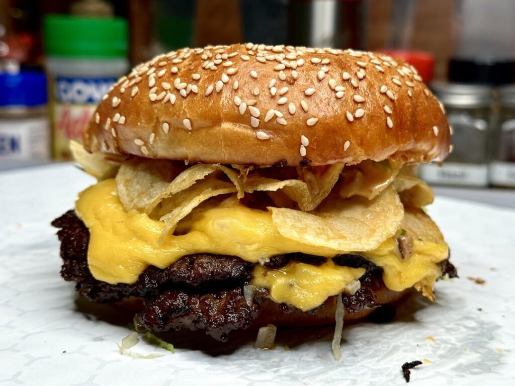 Homemade smash burger Homemade smash burger