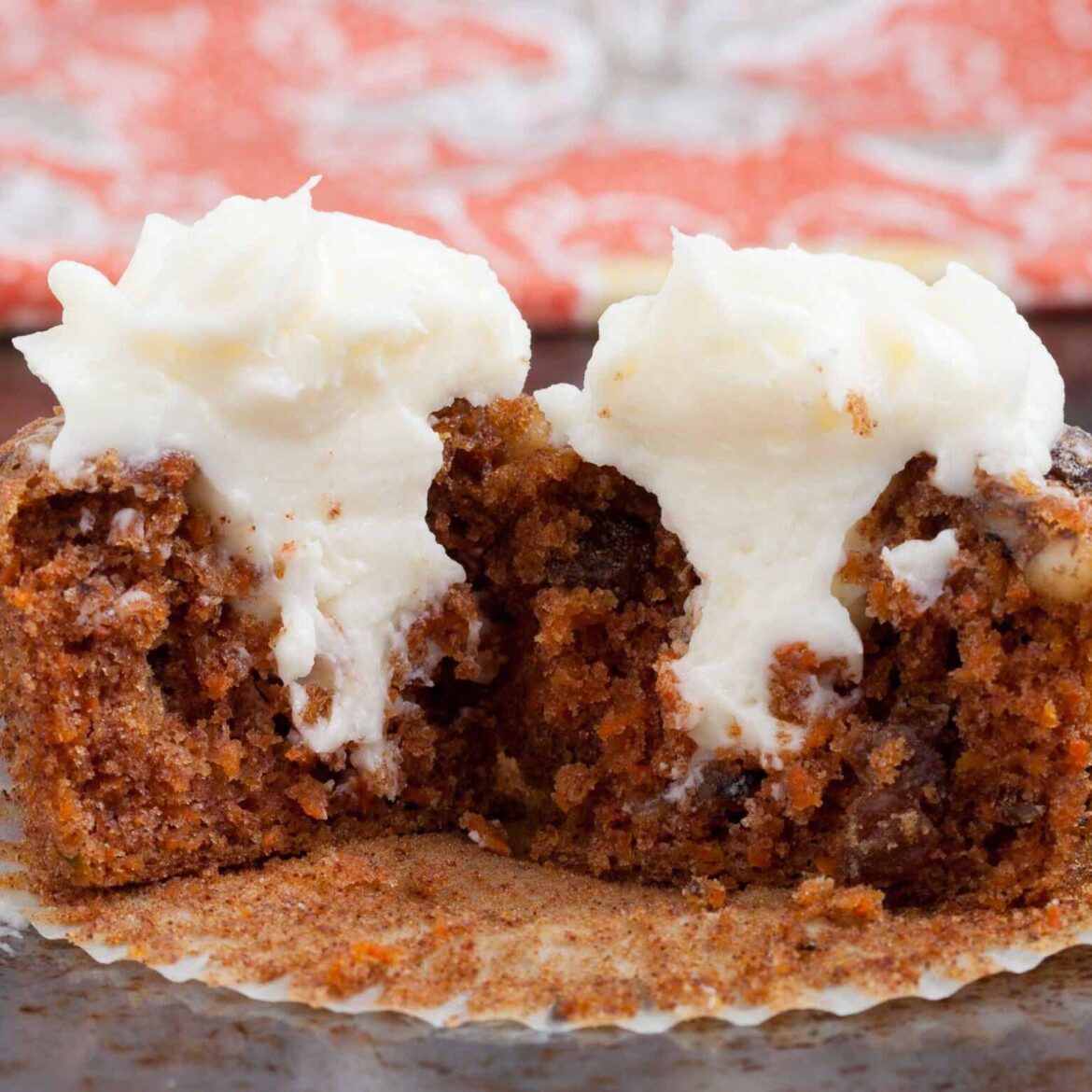Carrot Cake Cupcakes with Cream Cheese Frosting