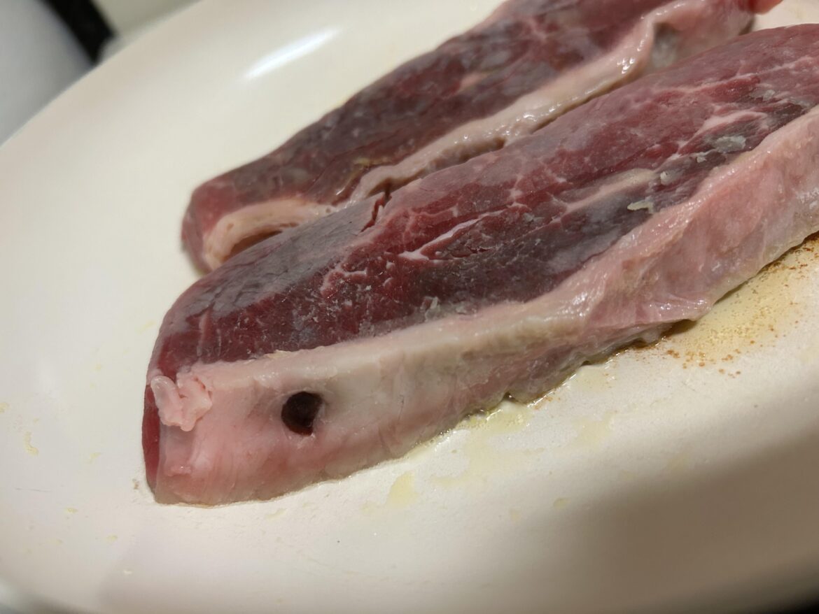 What is this dark spot on my tri tip?