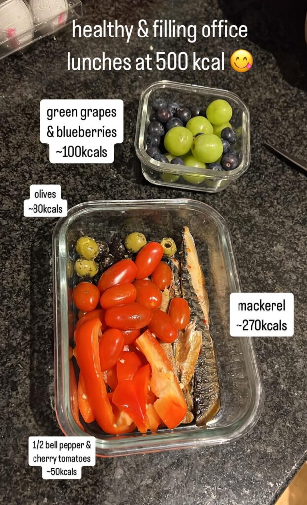 office lunch at 500 kcals!