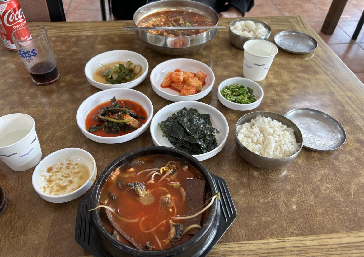 Finally convinced my brother Korean food is good!