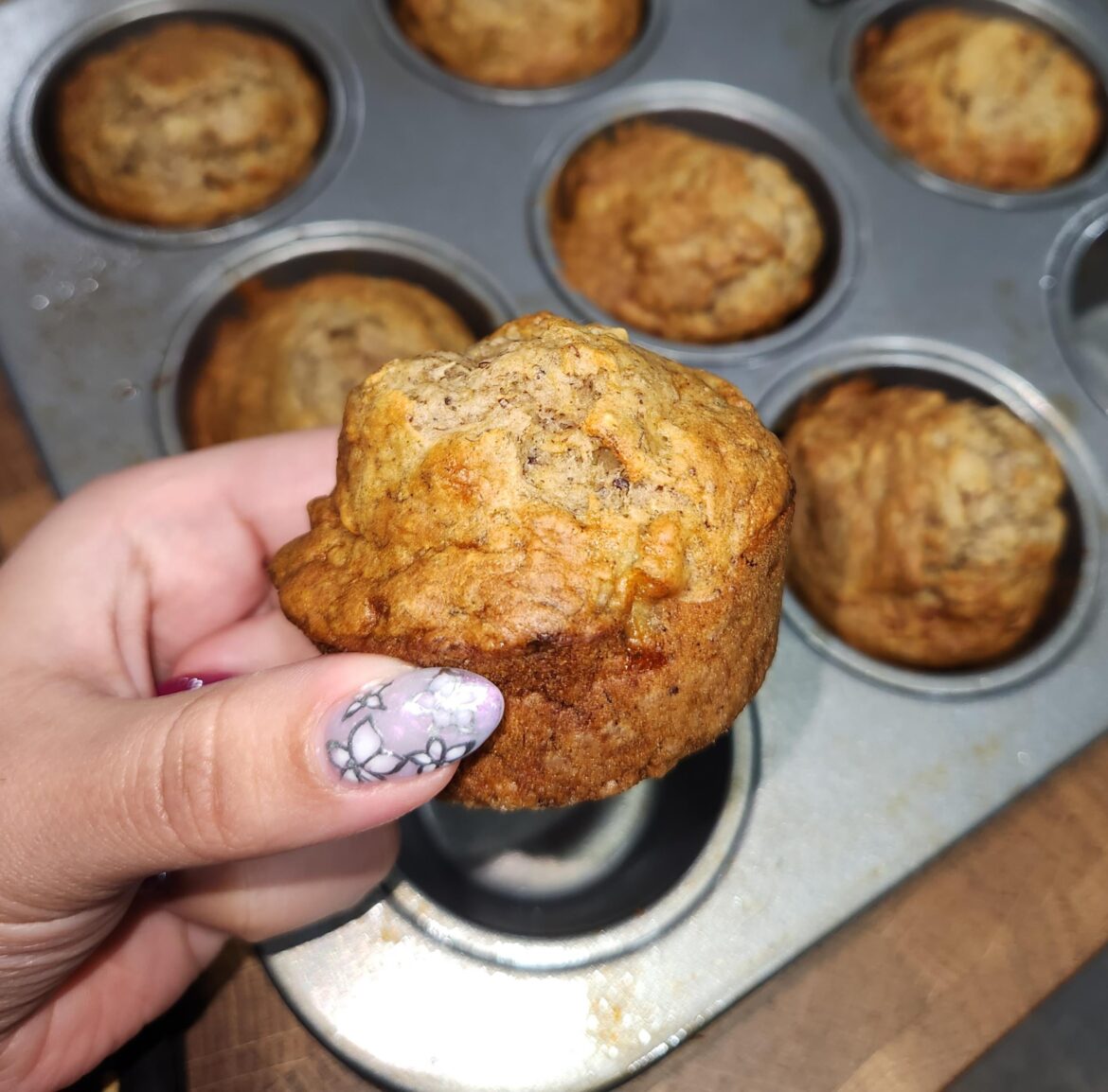 Banana cinnamon muffins (108cal each)