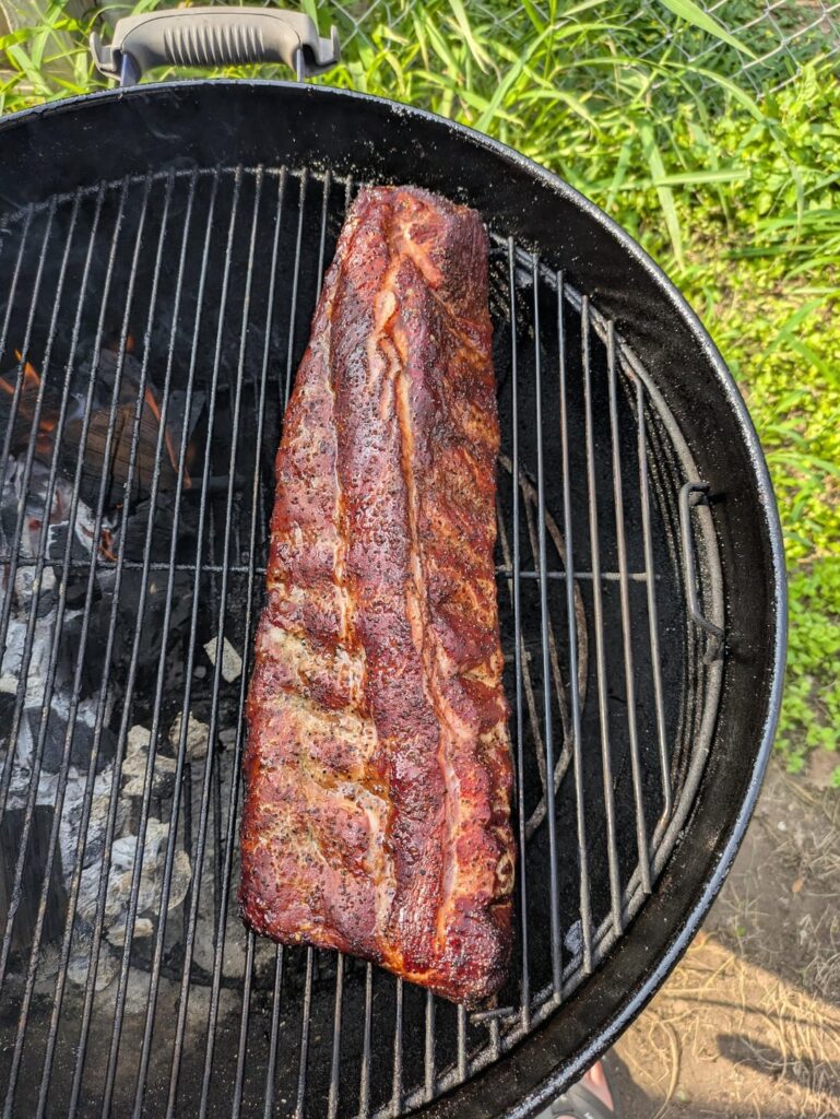 Baby back ribs on the kettle Baby back ribs on the kettle
