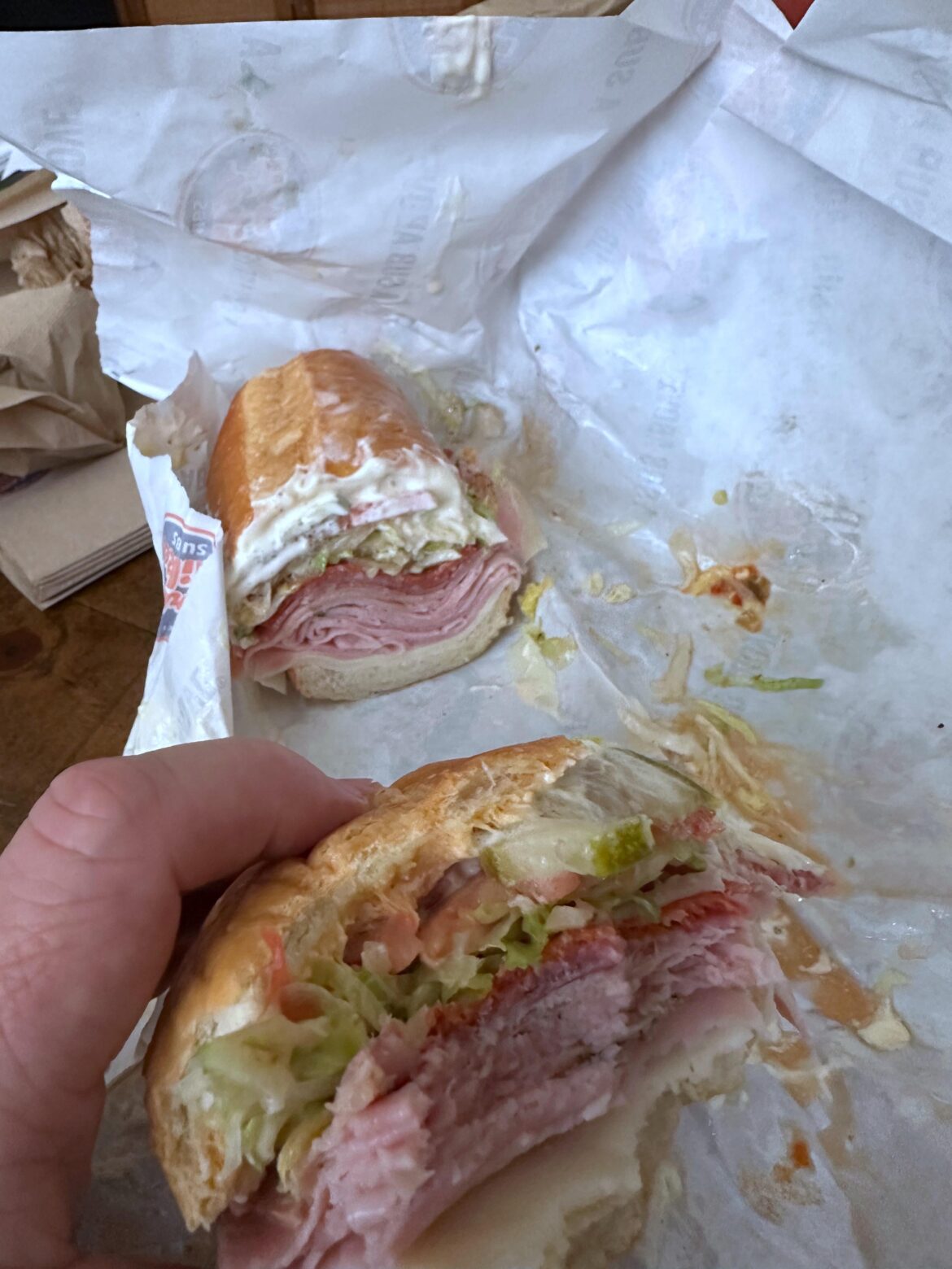 Messy delicious Mikes Italian.