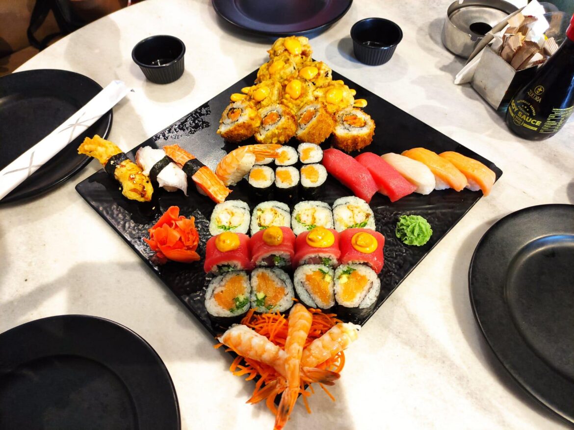 Sushi dinner in Alexandria, Egypt
