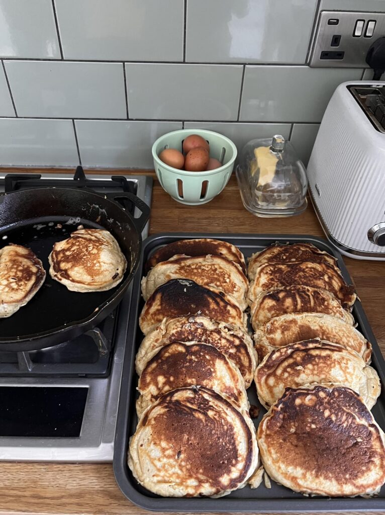 Buttermilk protein pancakes