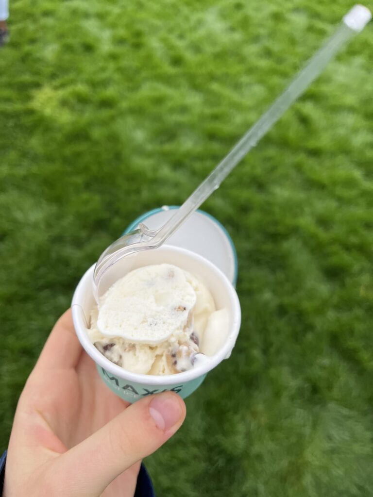 calories in small ice cream?
