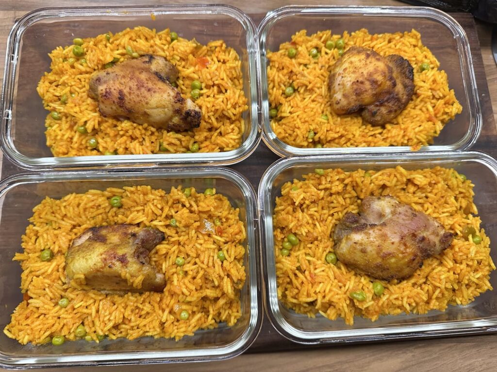 Arroz con Pollo and Meatball Marinara