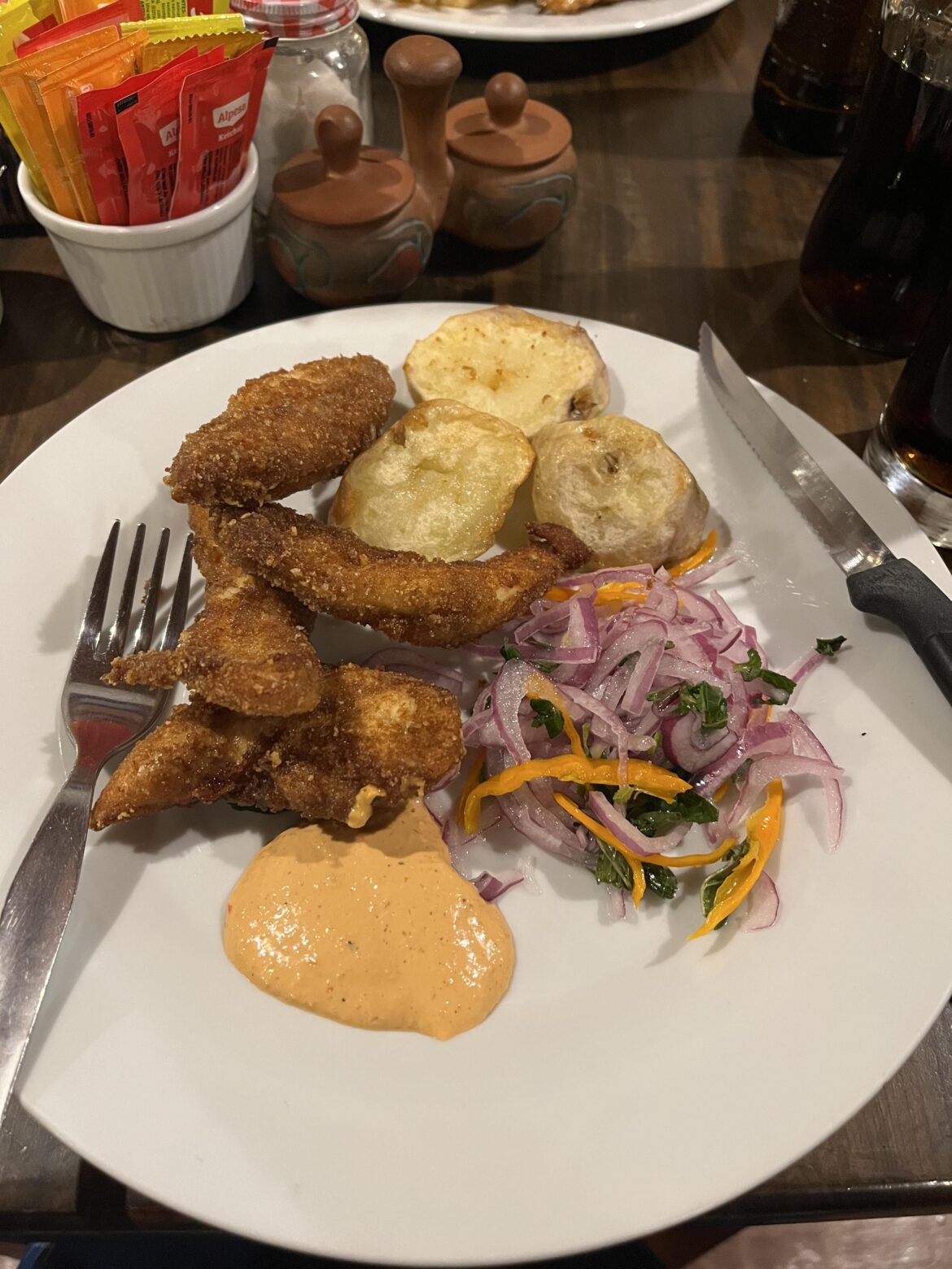 This gorgeous onion salad I dared not eat in Peru