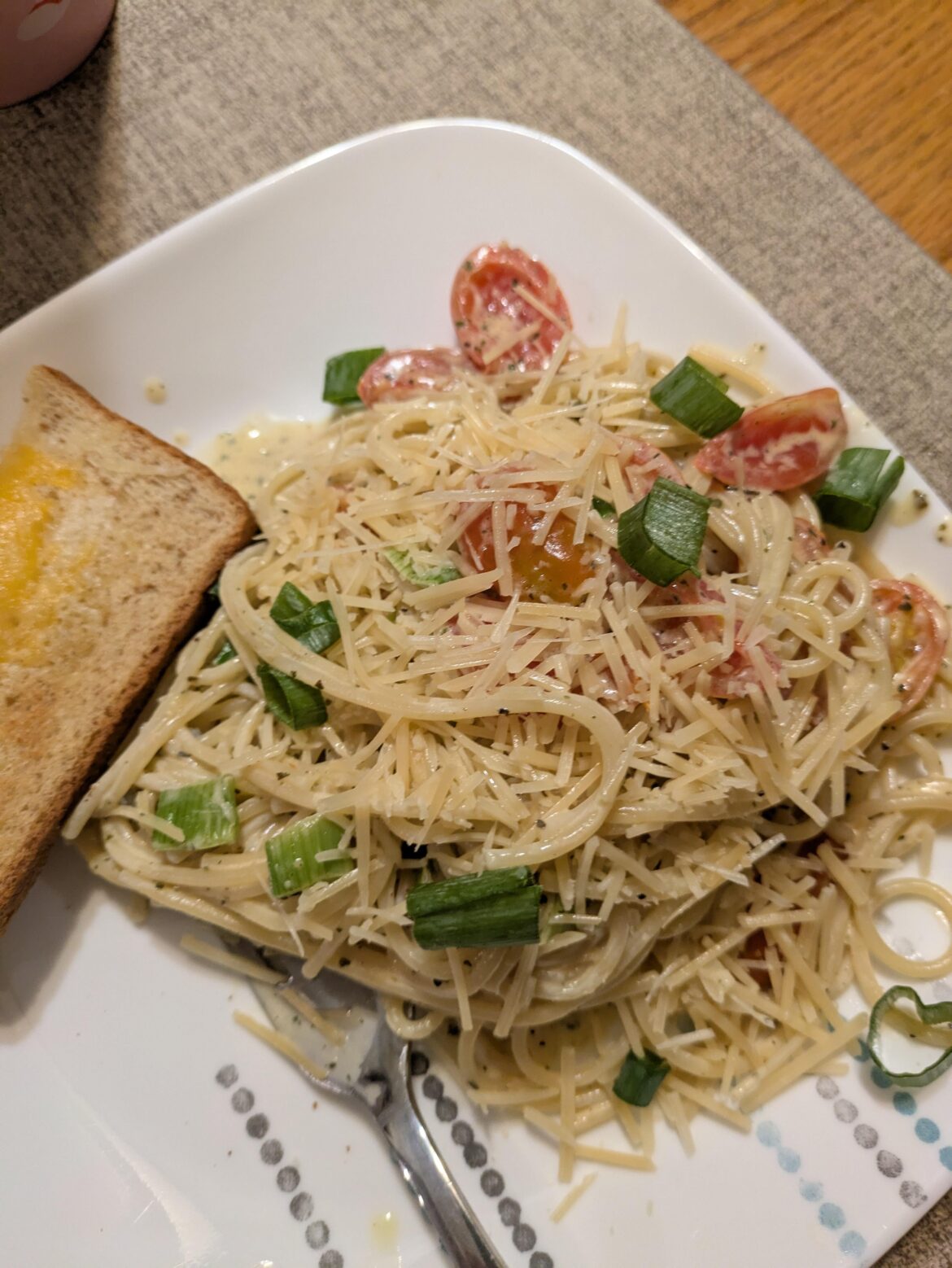 Che buono chicken spaghetti... Minus the chicken I forgot lol