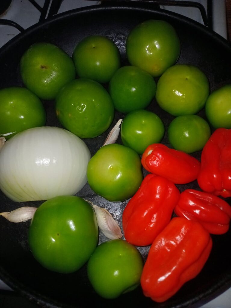 My Salsa Verde process