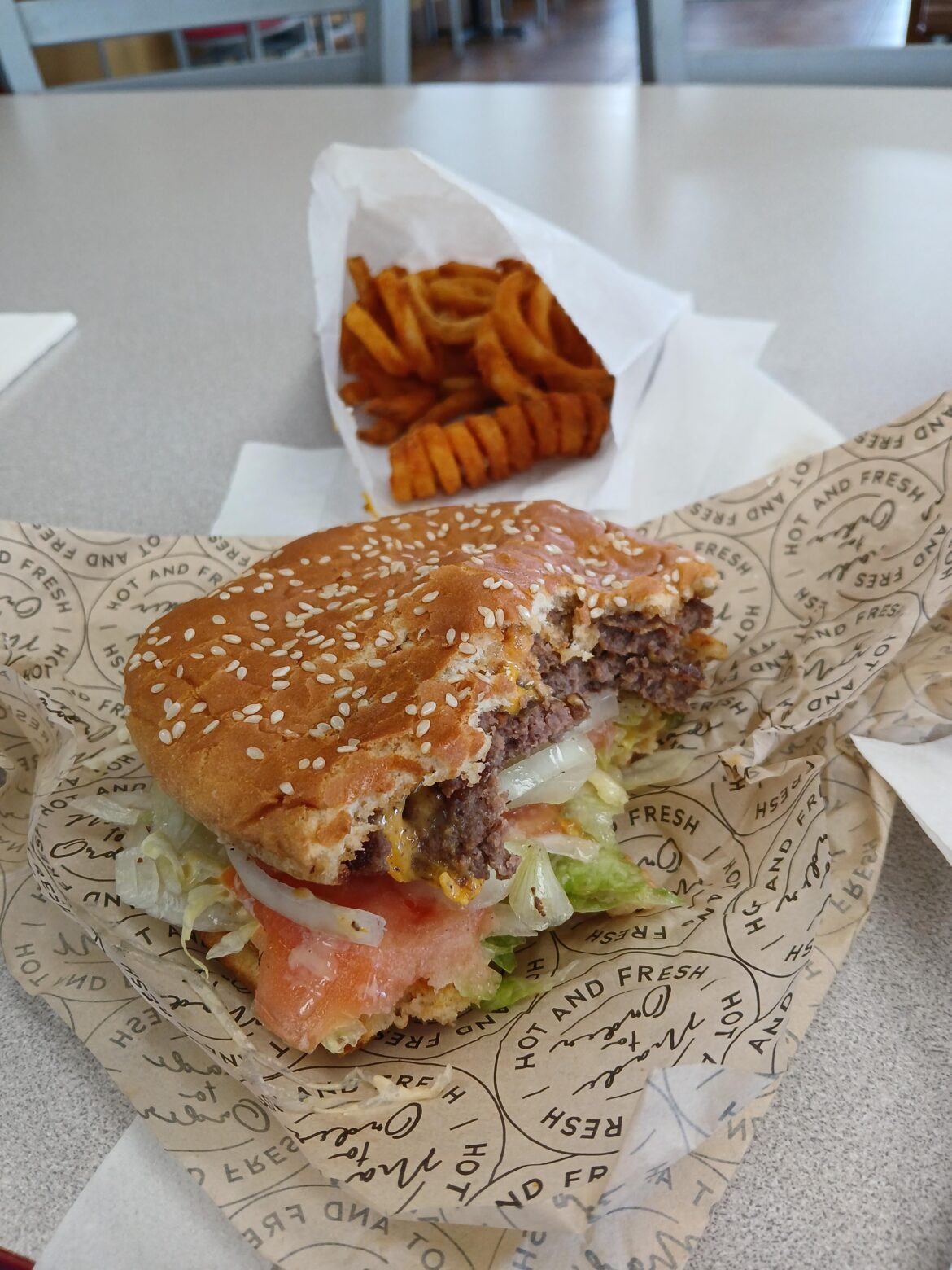 Double Cheese w/everything.