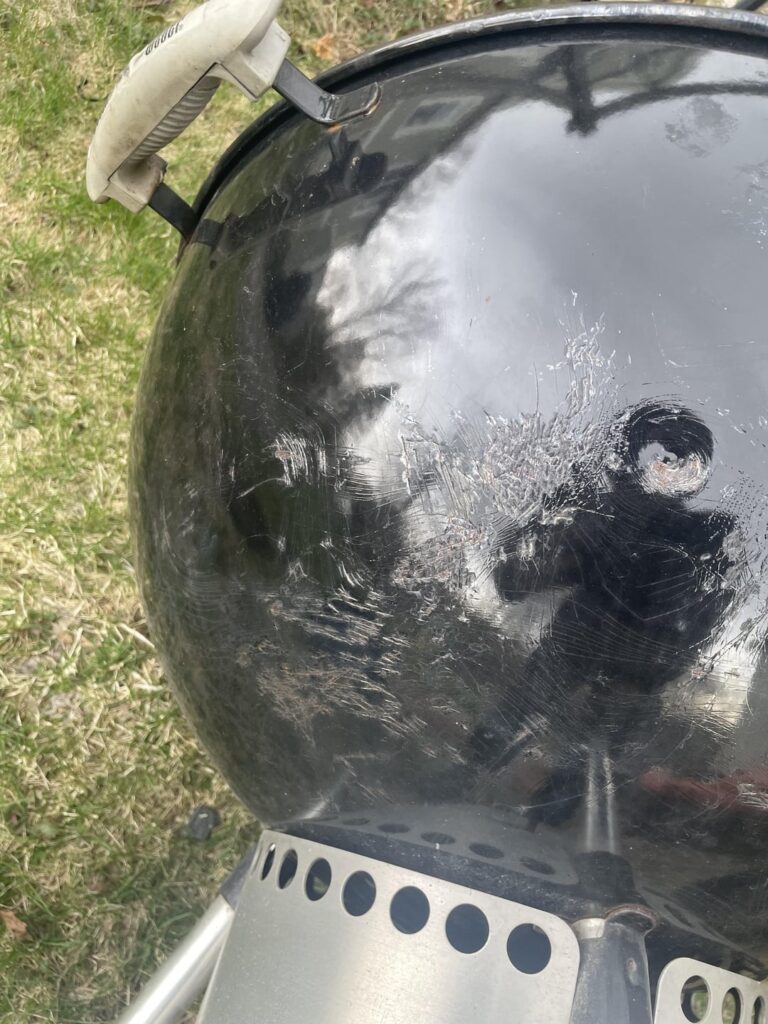 Any advice on cleaning up significant scarring on a 16-year-old kettle?