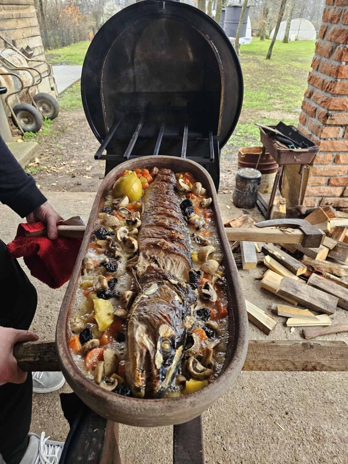 The Orthodox Lent period is soon coming to and end - until then fish is on the menu - pike this time (Mt Zlatibor, Serbia)