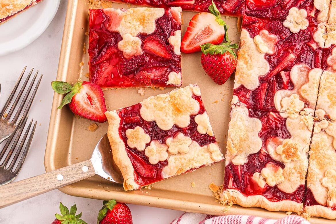 Strawberry Slab Pie