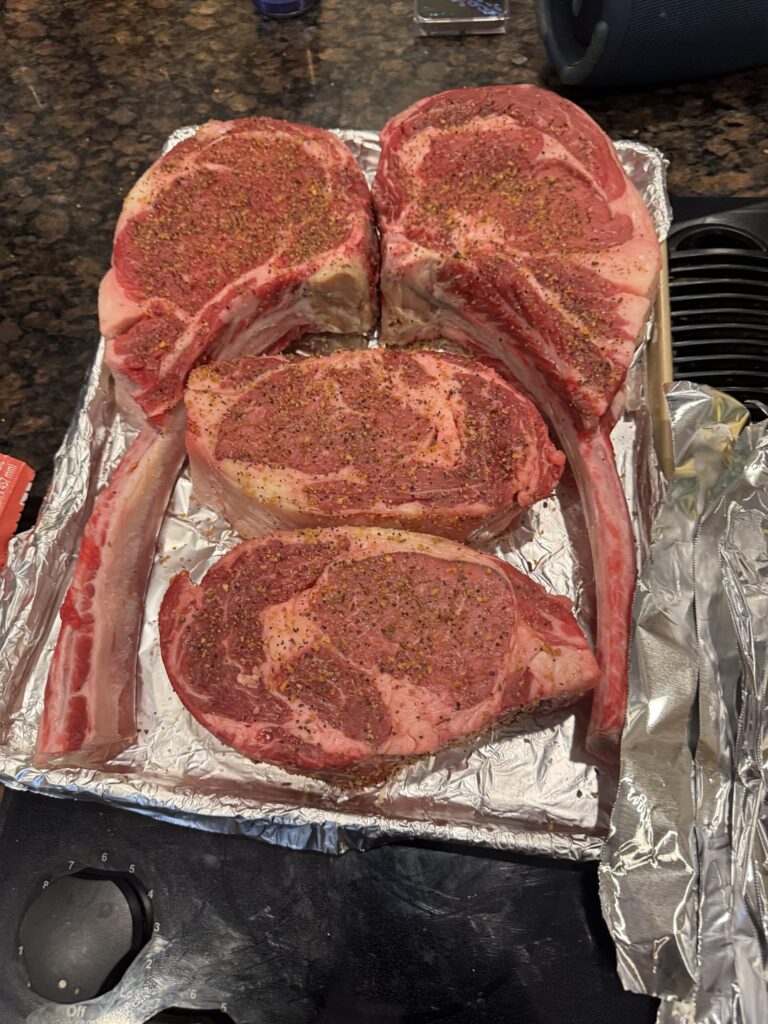 Charcoal Sunday Steaks