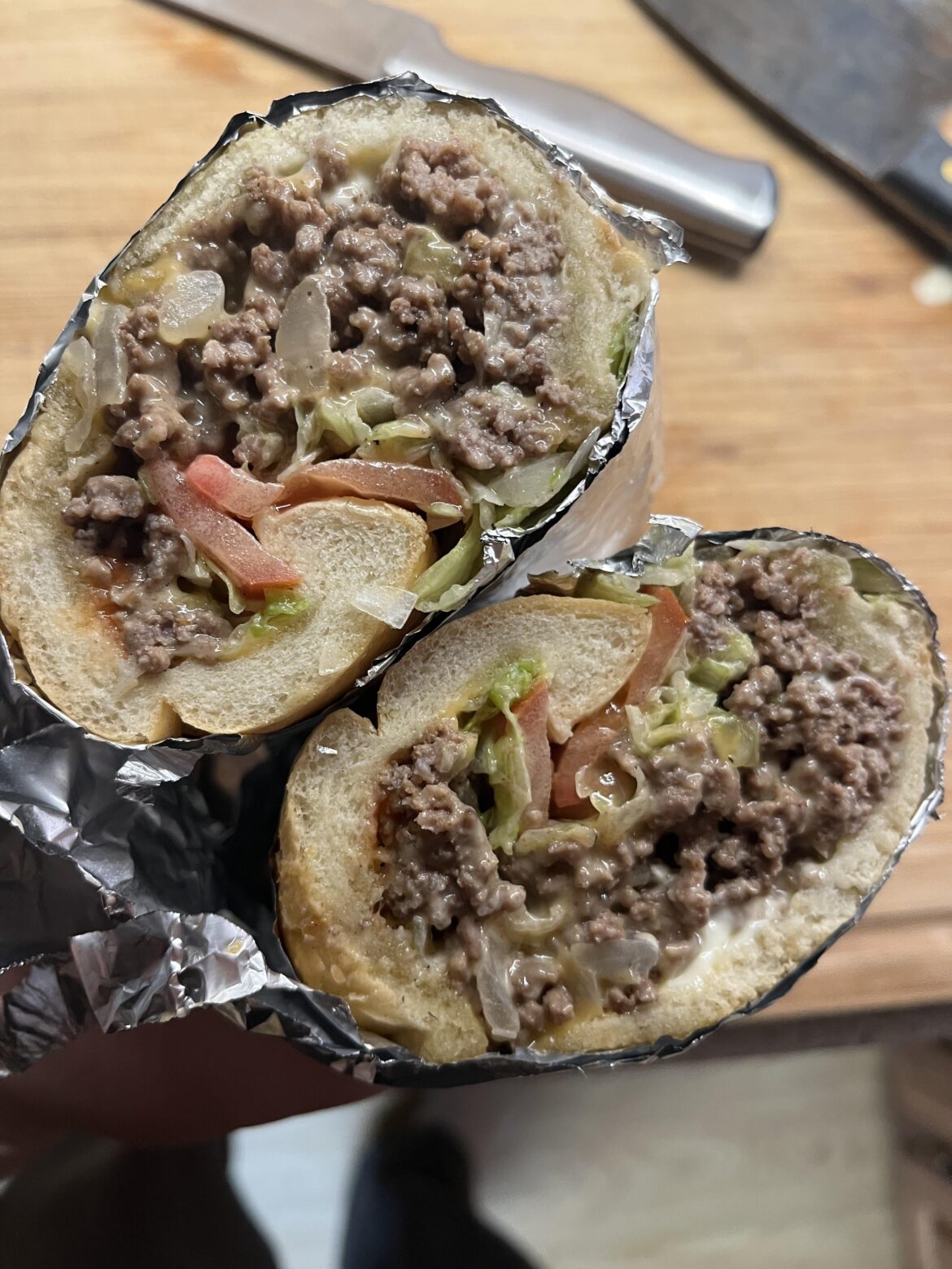 Chopped Cheese at home