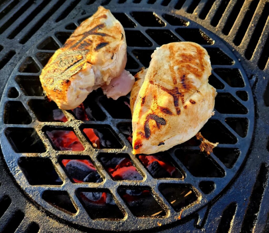 Chicken breast on the Weber Kettle