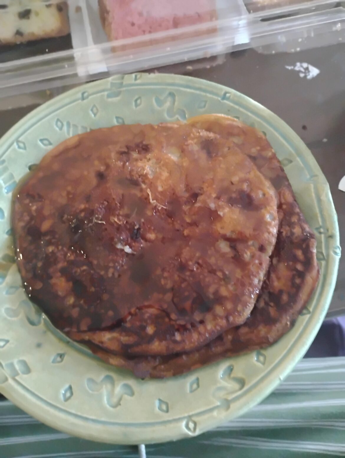 Today I am proud of myself. I made pancakes for the first time all by myself.