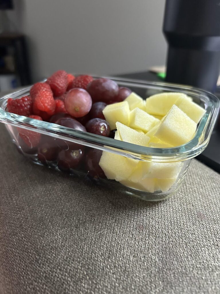 Yummy bowl of fruit for less than 200 cals