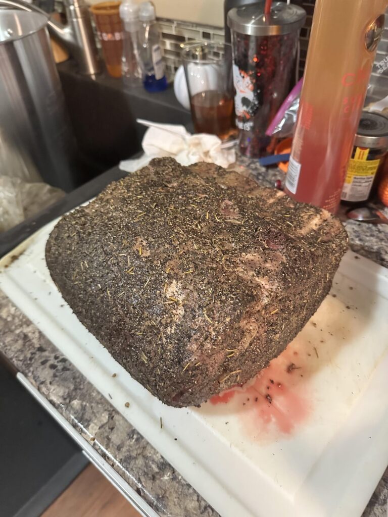 Any one else put prime rib in the smoker ?