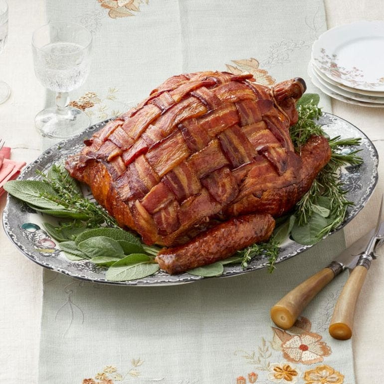 bacon wrapped turkey