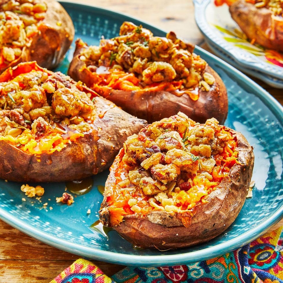 non traditional thanksgiving dinner ideas twice baked sweet potatoes