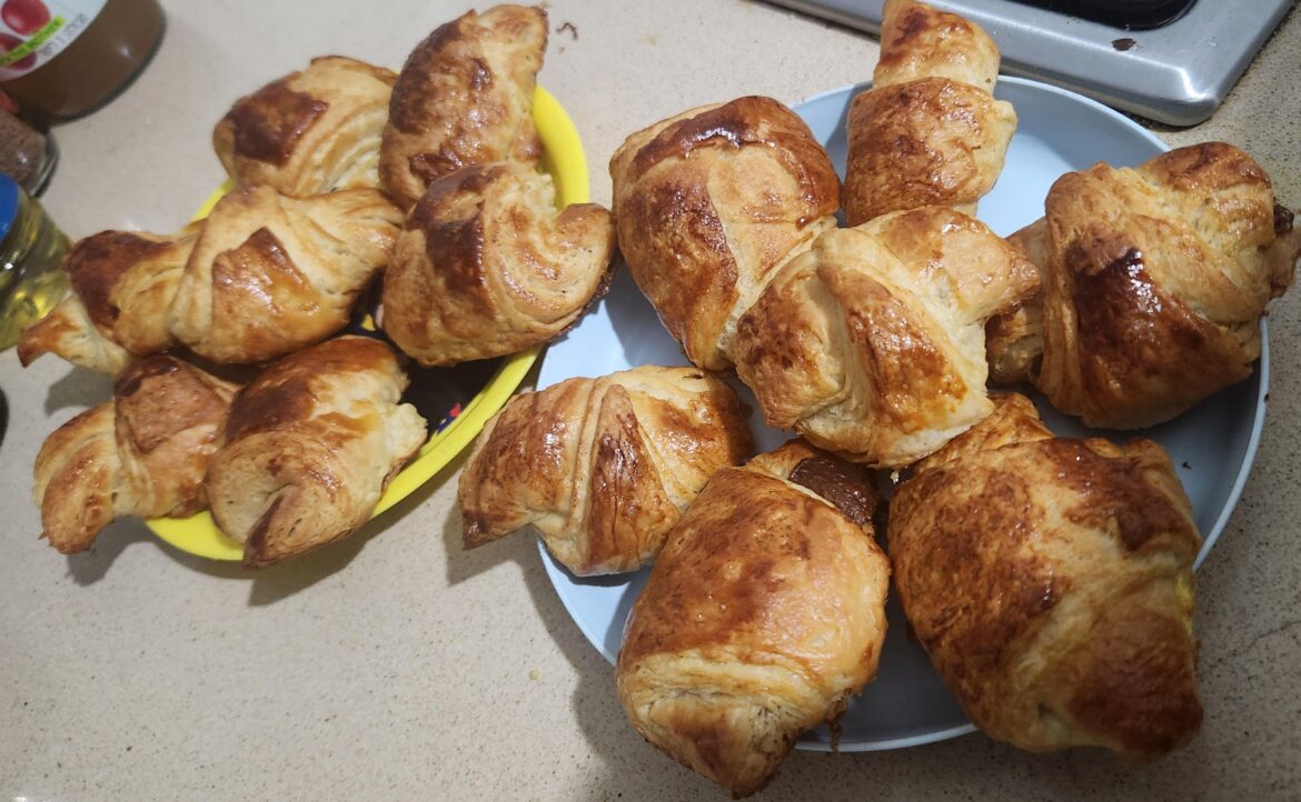 My Butter croissants filled with Chocolate