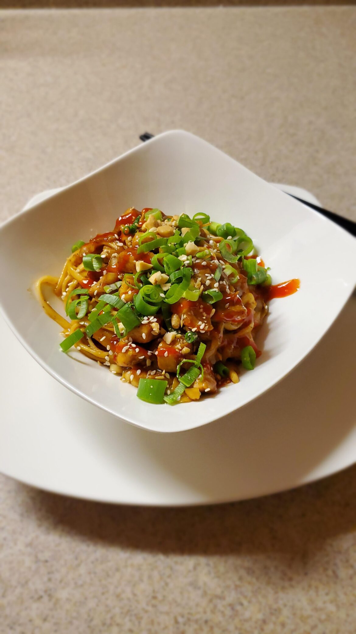 Sweet & Spicy Pork Chop Lo Mein 🌶️🐷🍜