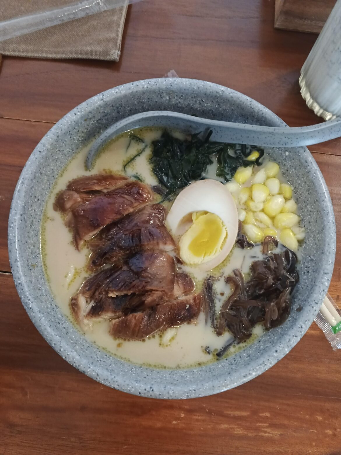 A bowl of ramen from a local shop