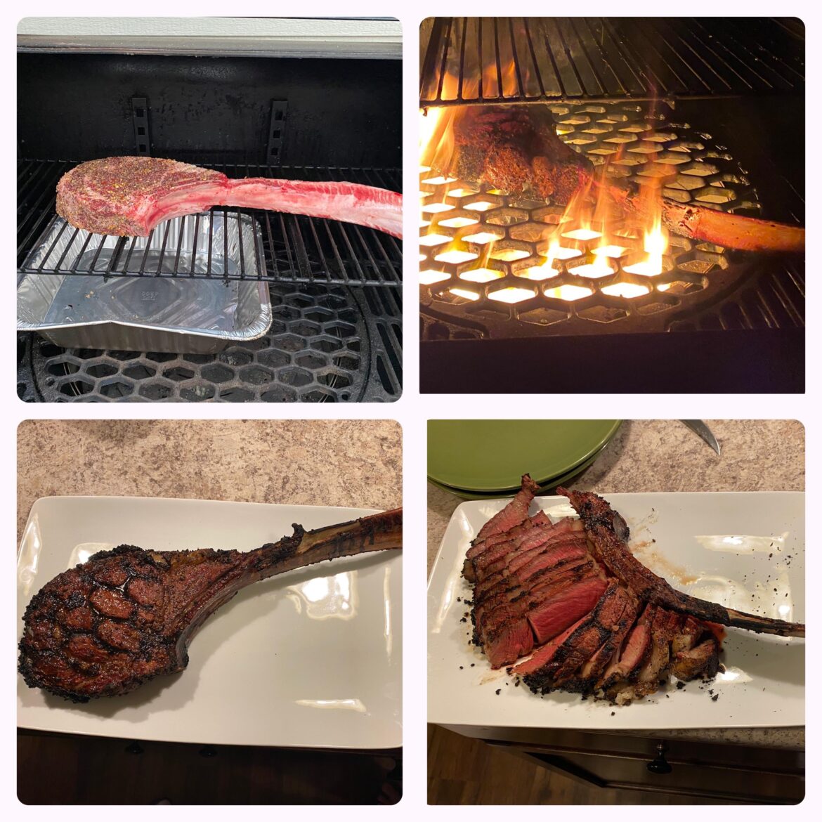 Reverse sear on my Oklahoma Joe
