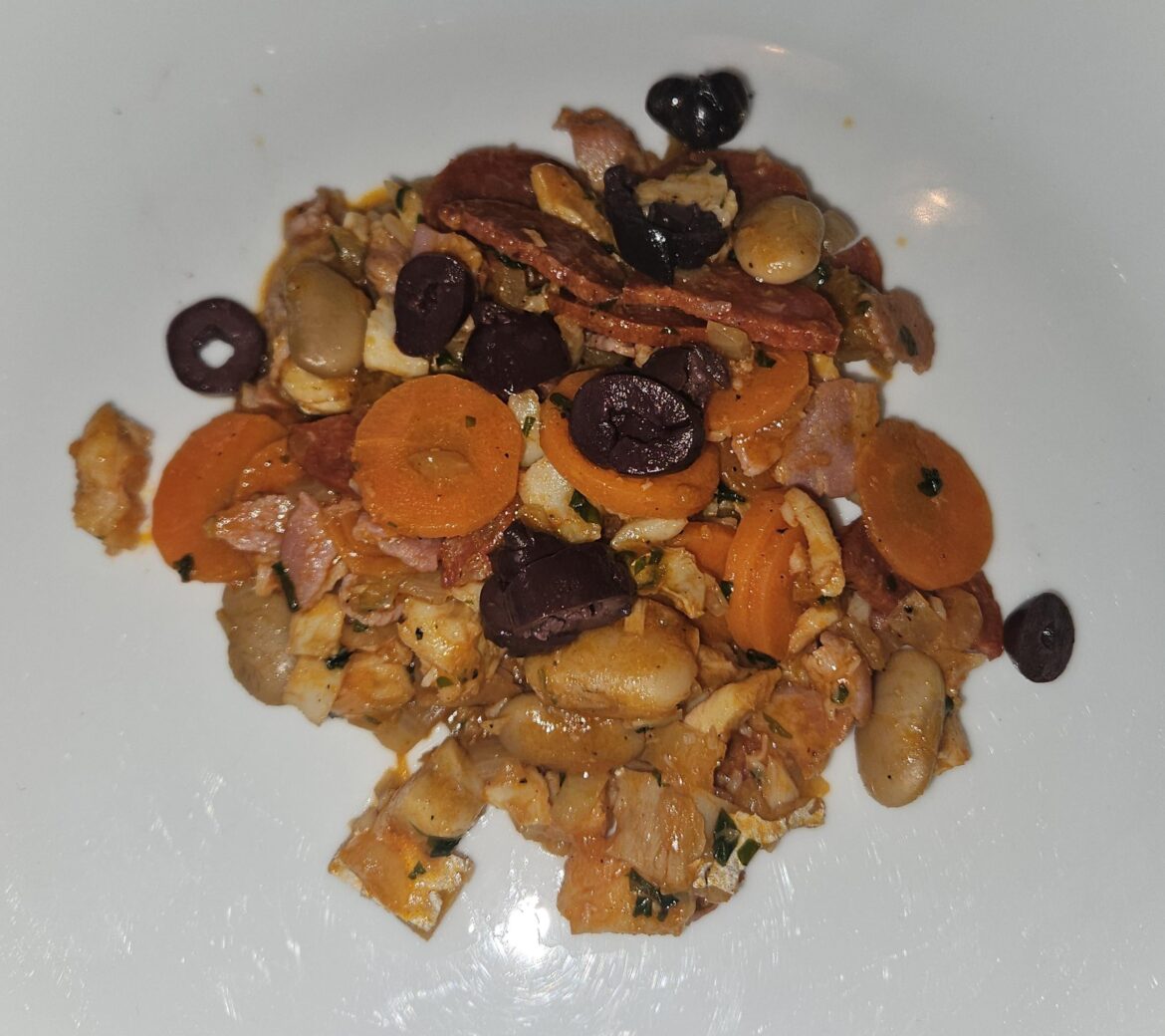 Bacalhau com feijão branco