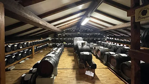 Priya Mani The slow aging of balsamic takes place in barrels in an acetaia (a dimly lit attic) (Credit: Priya Mani)