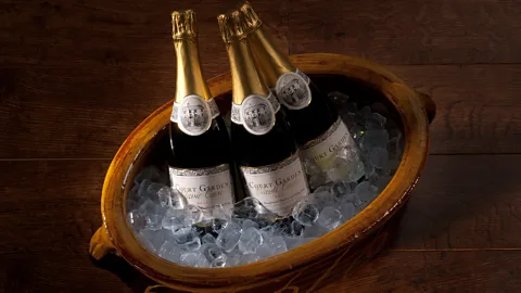 Alamy Three bottles of Sussex wine (Credit: Alamy)