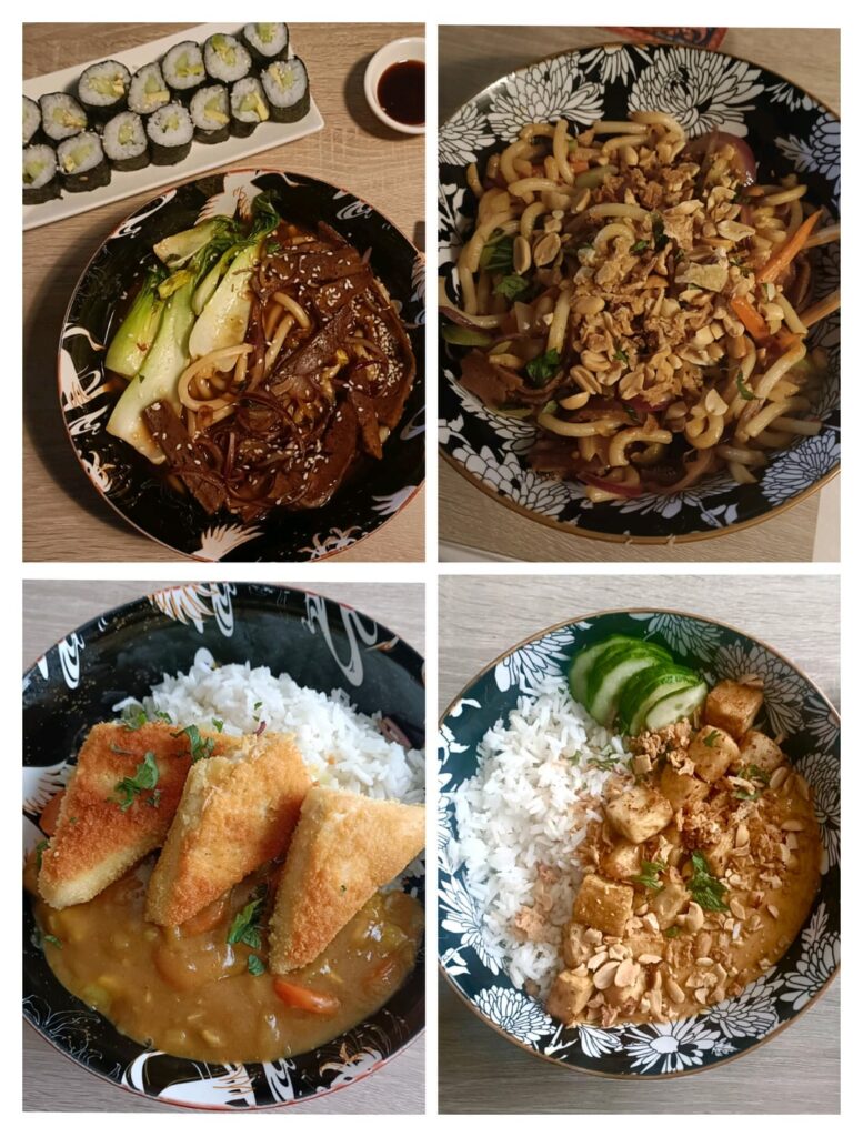 Some Asian food I prepared lately 🥰🌱